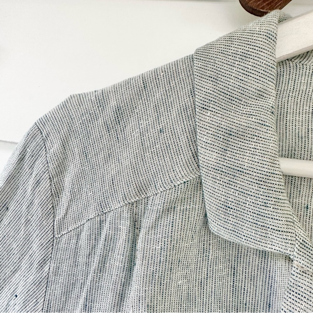 MARINA Rinaldi Linen Button Up Shacket/ Lightweight Jacket - Picture 3 of 9
